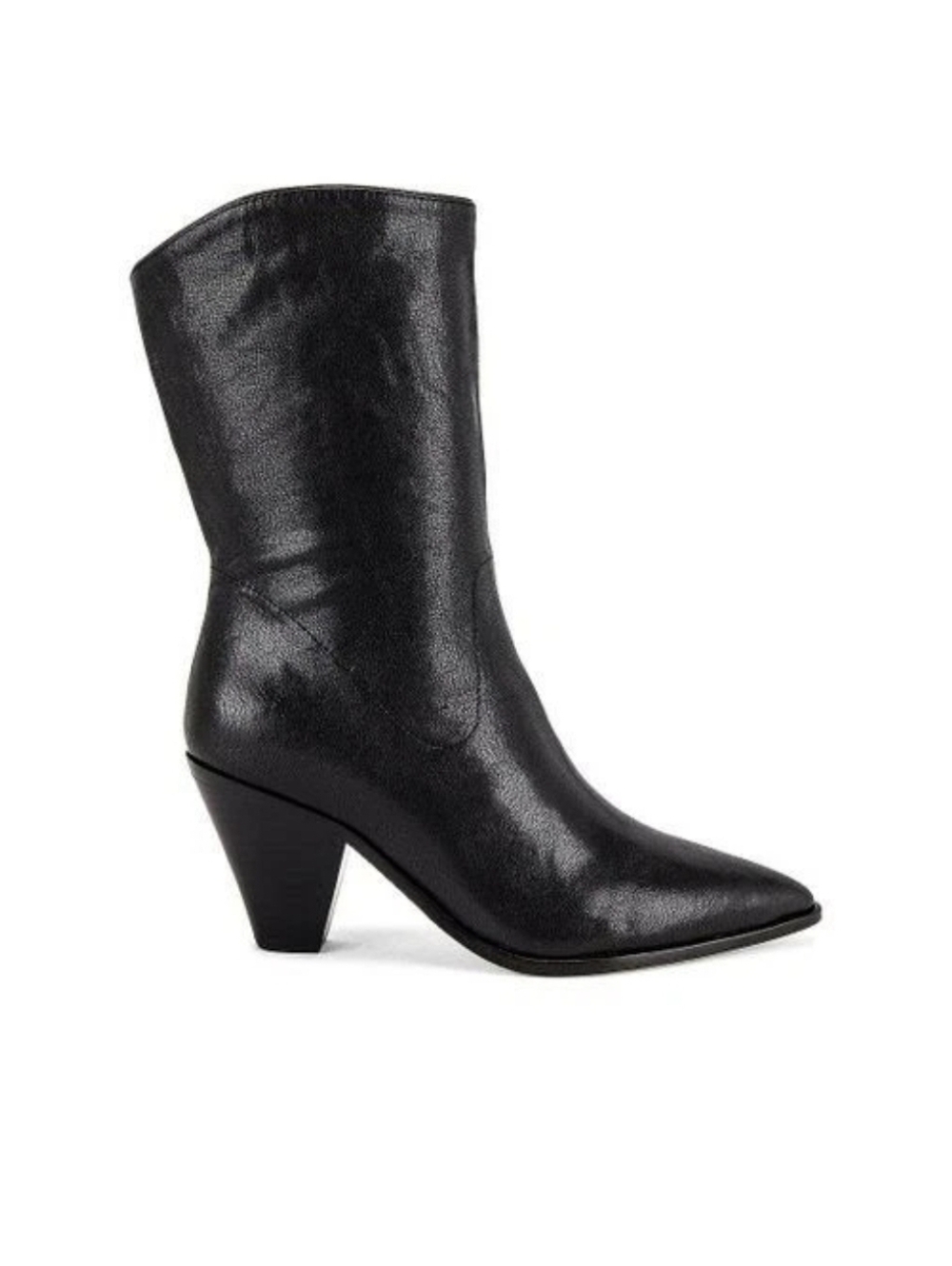 PAIGE Women's Black Landyn Mid Calf Boot size 8 New Without Box - Picture 2 of 5